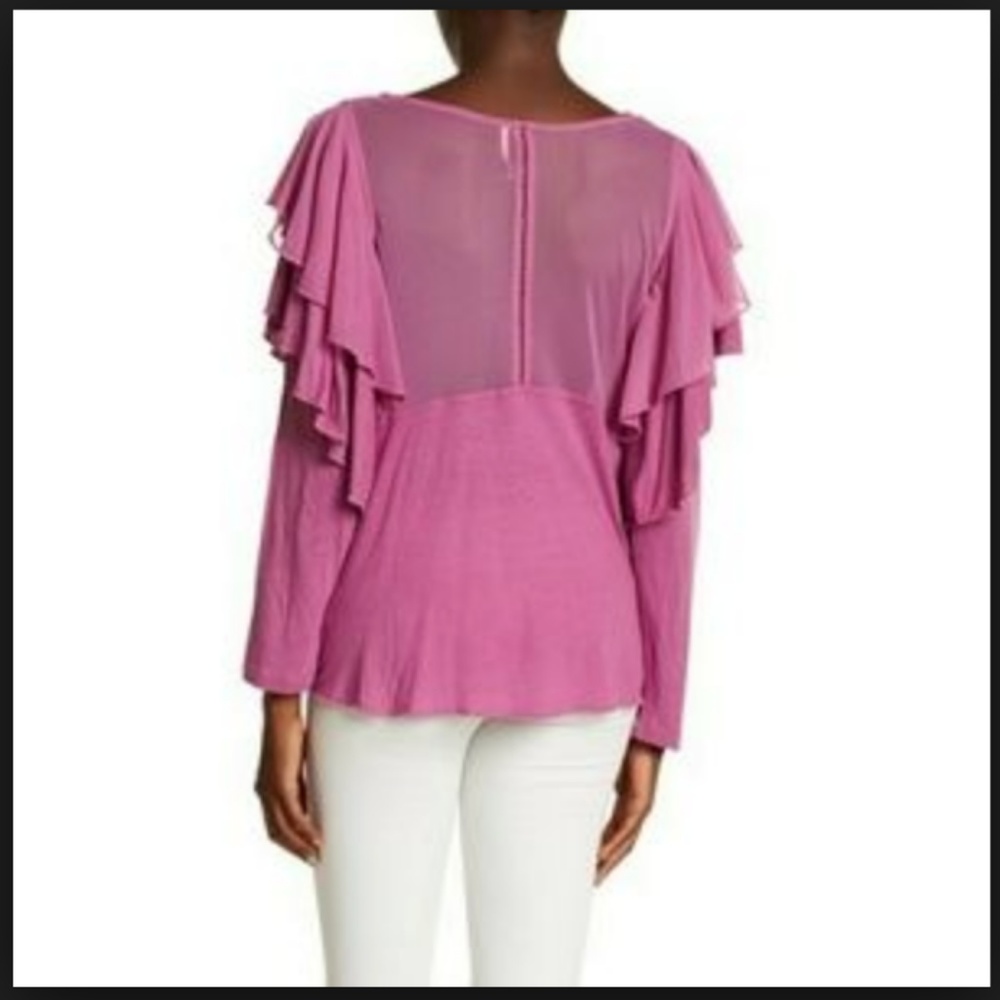 Free People Ruffle Shirt - Picture 2 of 6